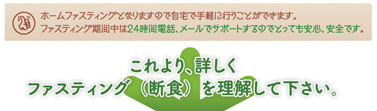 これより、詳しくファスティング（断食）を理解してください。