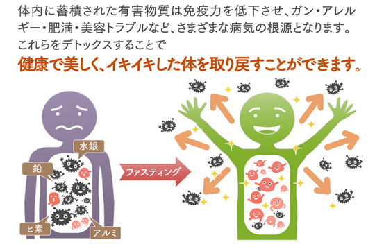 健康で美しく、イキイキした体を取り戻すことができます。